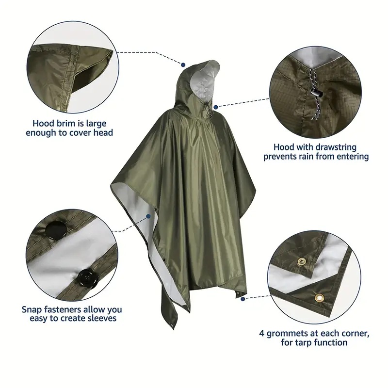Regenmantel Cape-Stil