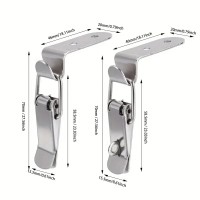 2 Stück Entenmaul-Schnallenhaken