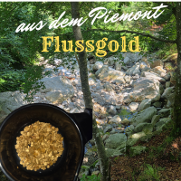 Flussgold aus dem Piemont (2–4 mm) – ca. 23 Karat, naturbelassen, legal & handgeschürft