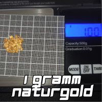 Flussgold aus dem Piemont (2–4 mm) – ca. 23 Karat, naturbelassen, legal & handgeschürft